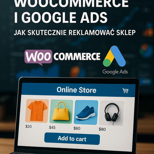 Cover image showing WooCommerce and Google Ads used to promote an online store.